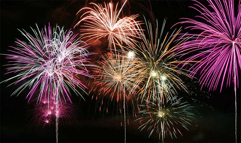 Fuegos artificiales de Santiago 2015