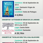 Aplicación móvil Miplanhoy, listado de eventos