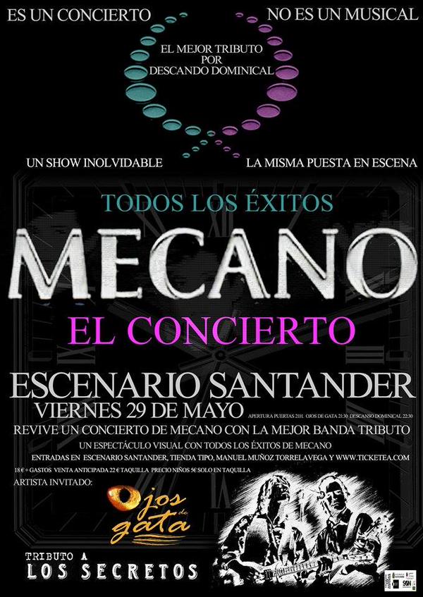 Tributo a Mecano y Los secretos en Santander