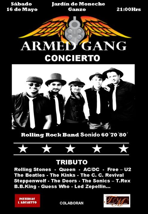 Concierto de Armed Gang en El Jardín de Moneche en Ganzo