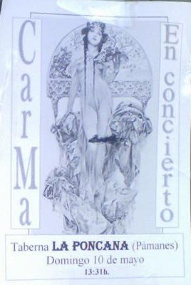 Concierto de Carma en La Poncana en Pámanes