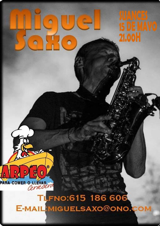 Concierto de Miguel Saxo en El Arpeo de Suances