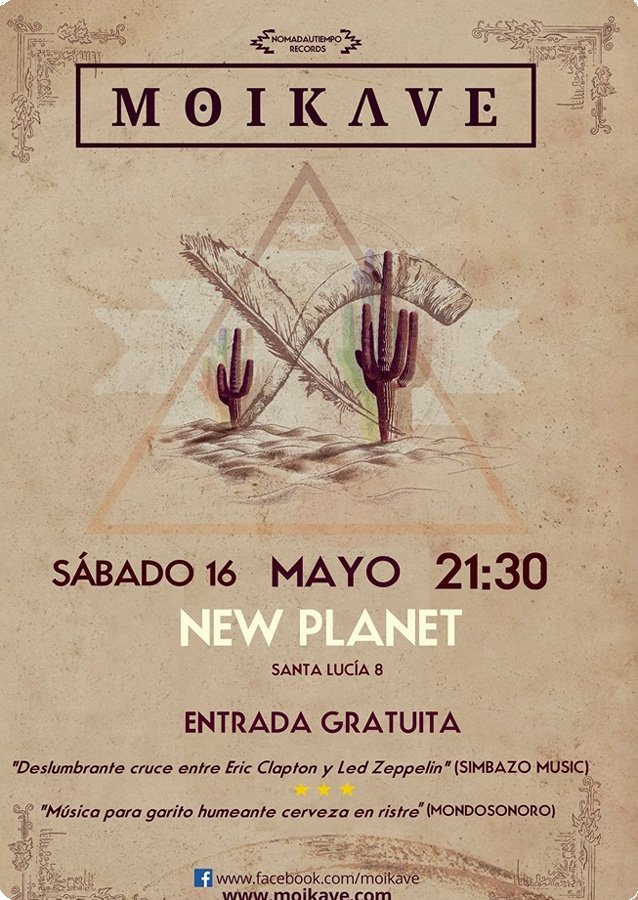 Concierto de Moikave en el New Planet en Santander