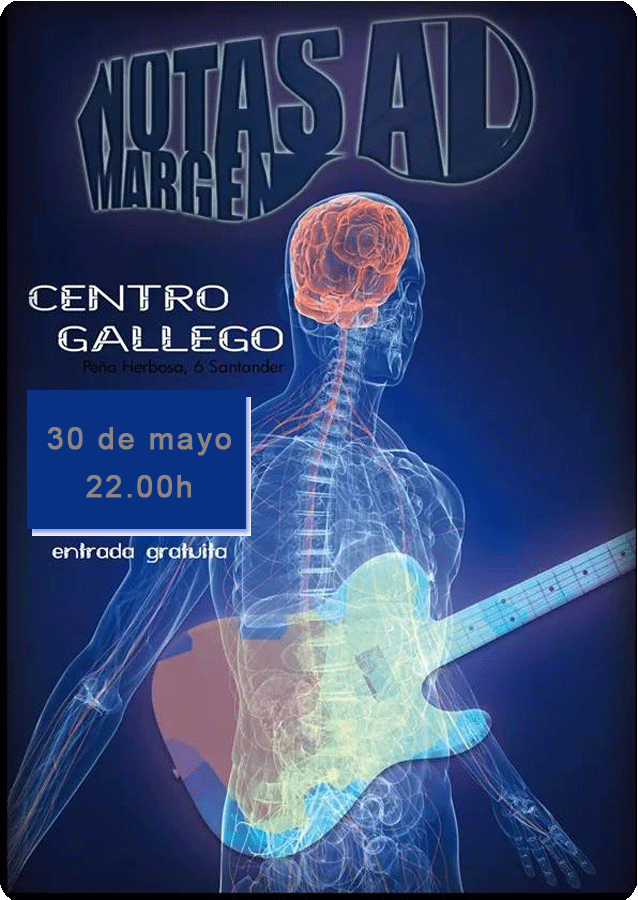 Concierto de Notas al Margen en el Centro Gallego de Santander