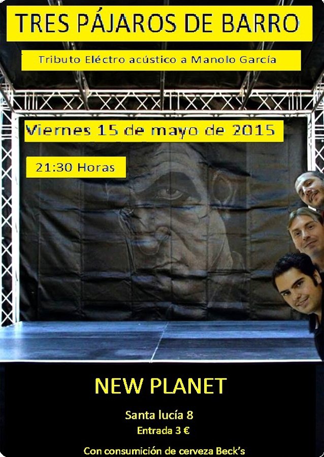Concierto de Tres Pájaros de Barro en el New Planet en Santander