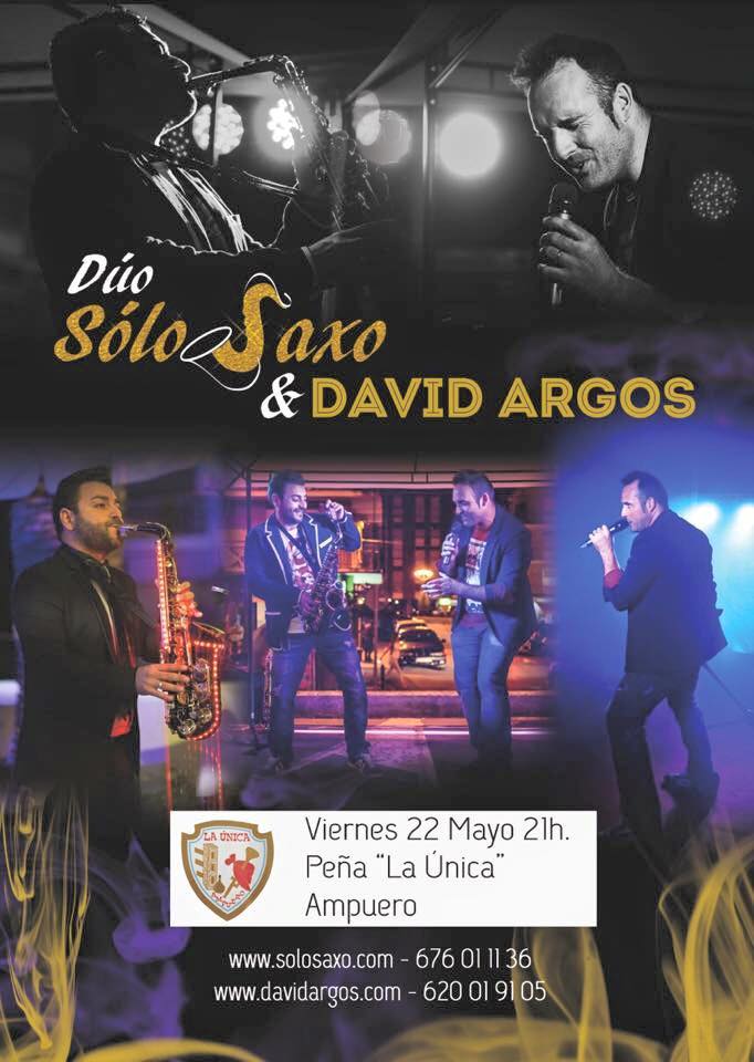 Dúo SóloSaxo y David Argos en Peña la única Ampuero