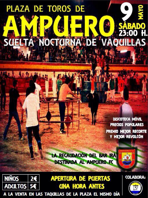 Fiesta con Vaquillas y discoteca en Ampuero