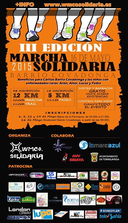 Marcha solidaria del Bº Covadonga en Torrelavega