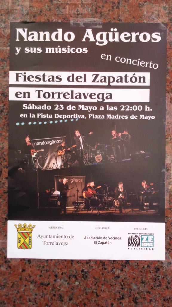 Nando Agüeros y sus músicos fiestas del Zapatón Torrelavega