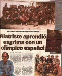 CURSO INTENSIVO de ESGRIMA de la VERDADERA DESTREZA,en Santillana del Mar