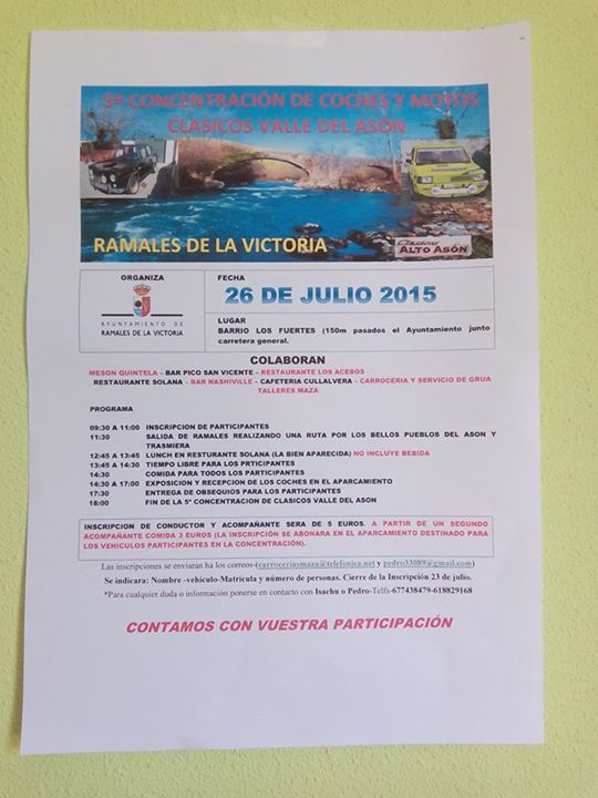 Concentración de coches y motos Clásicos en Ramales