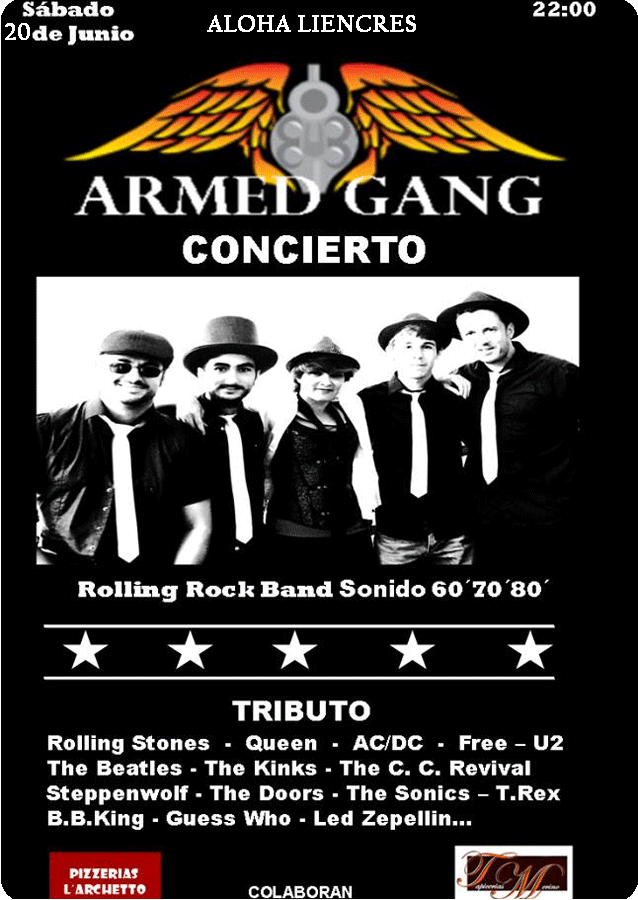 Concierto de Armed Gang en el Aloha de Liencres