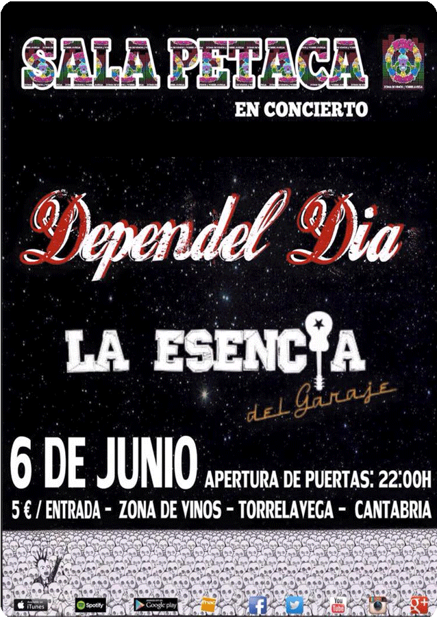 Concierto de Depende Del Dia y La Esencia del Garage en El Petaca de Torrelavega