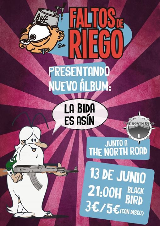 Concierto de Faltos deRiego y The North Road en el Black Bird en Santander