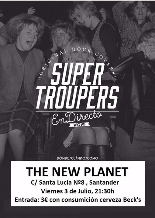 Concierto de Super Troupers en el New Planet de Santander