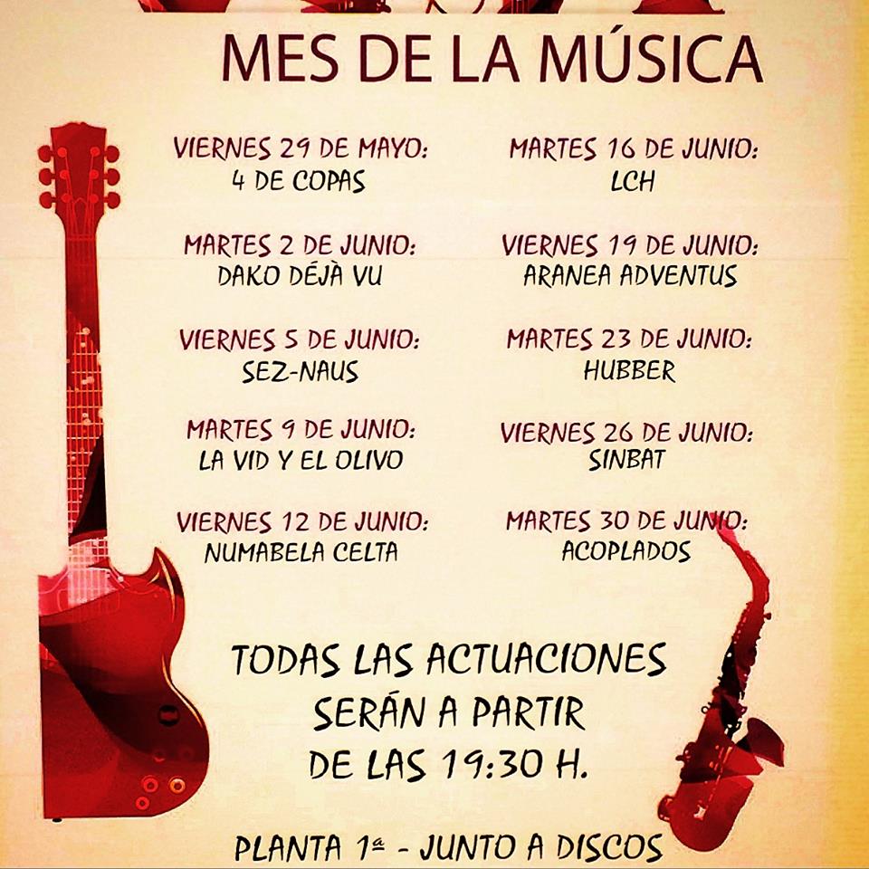 Concierto del mes de la Música en el Corte inglés