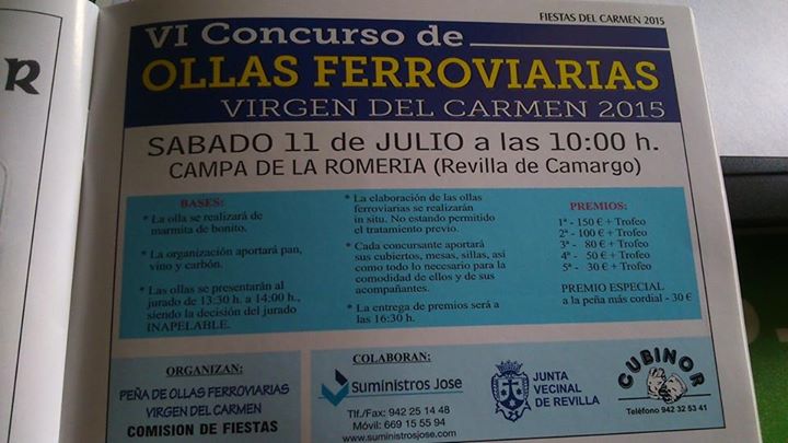 Concurso de Ollas Ferroviarias en Revilla de Camargo