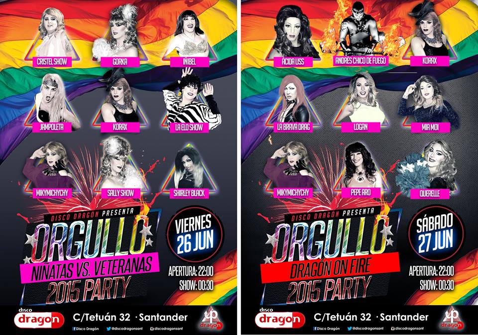 Dia del orgullo gay en el dragón y tetuan