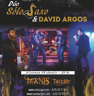 Dúo SóloSaxo y David Argos en el Mani´s Tavern