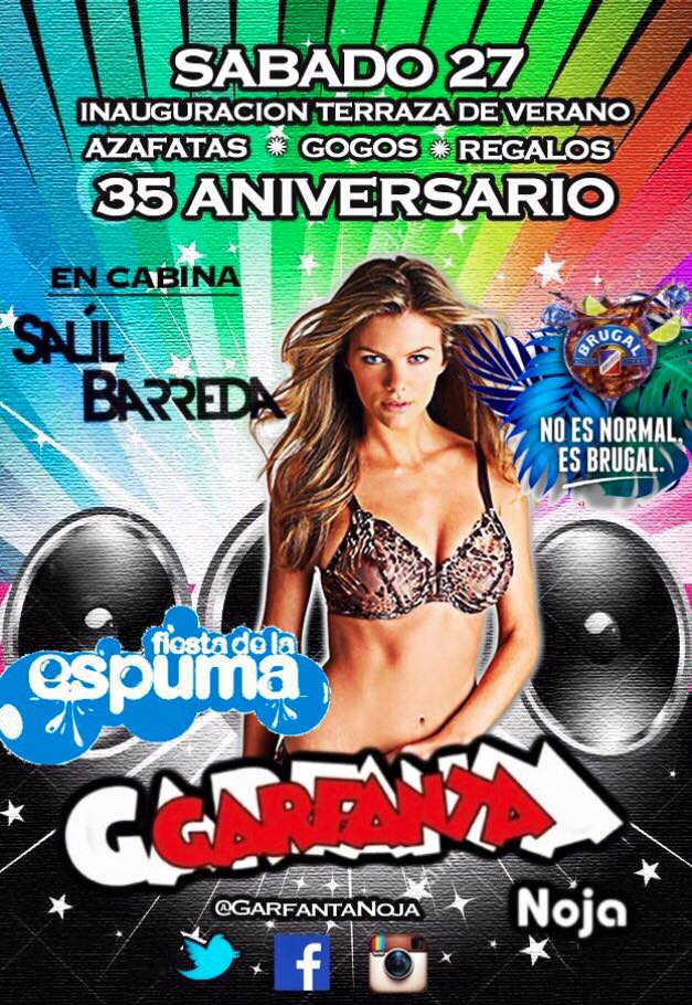 Fiesta aniversario del pub Garfanta en Noja