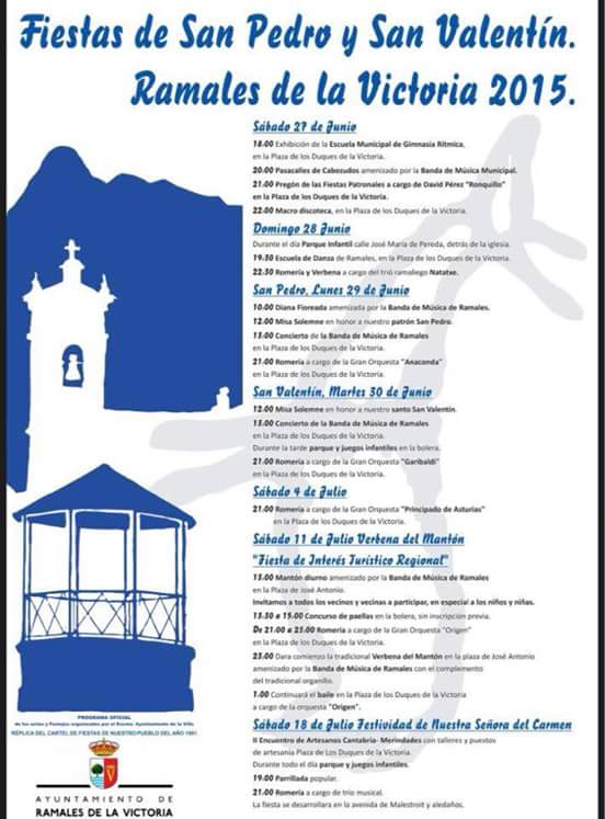 Fiestas de San Pedro y San Valentin 2015 Ramales de la Victoria