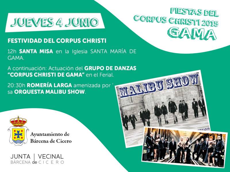 Fiestas del Corpus christi en Gama