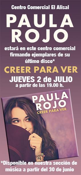 Firma de discos de Paula Rojo en el Alisal