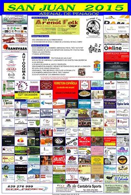 PROGRAMA DE FIESTAS DE SAN JUAN EN ARENAL DE PENAGOS 2015