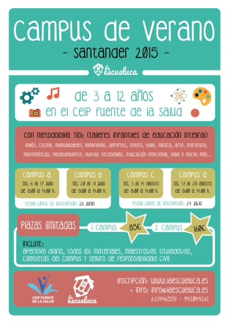 Campus de verano La Escueluca 2015  en Santander