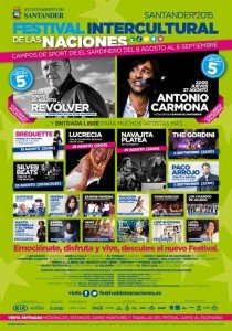 Actuaciones Festival intercultural, Feria de las Naciones Santander 2015