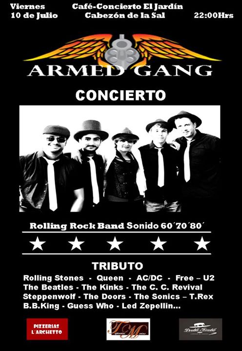 Concierto de Armed Gang en el Jardín de Cabezón de la Sal
