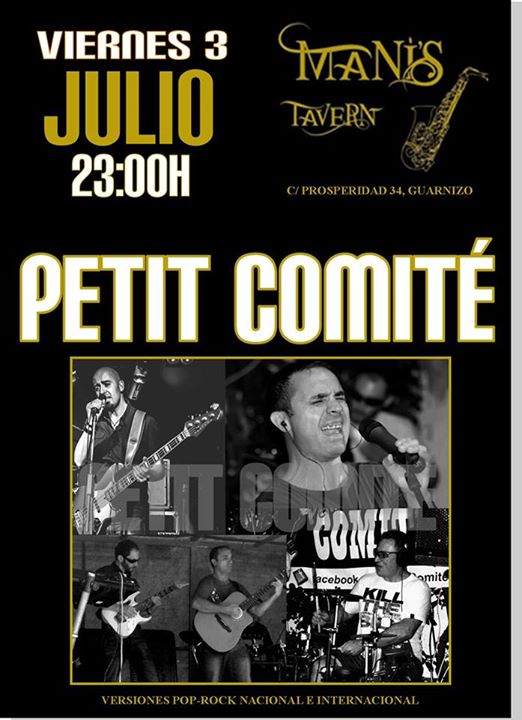 Concierto de Petit Comité en el Mani´s Tavern de Guarnizo