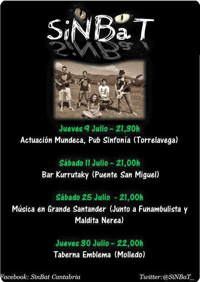 Concierto de Sinbat en la Taberna Emblema de Molledo