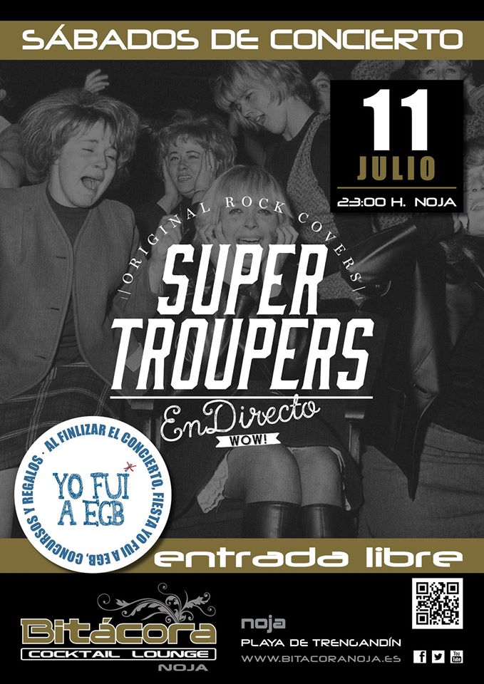Concierto de SuperTroupers en El Barco de Noja