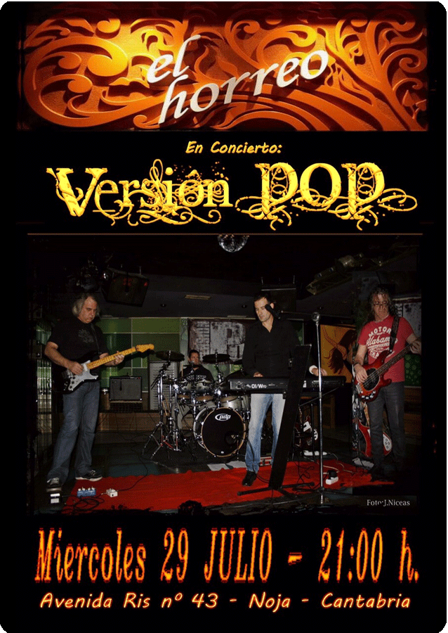 Concierto de Versión Pop en el Horreo en Noja