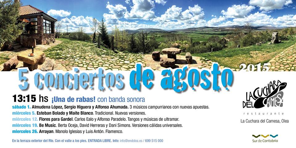 Concierto sesión Vermú en la Cuchara del Camesa en valdeolea