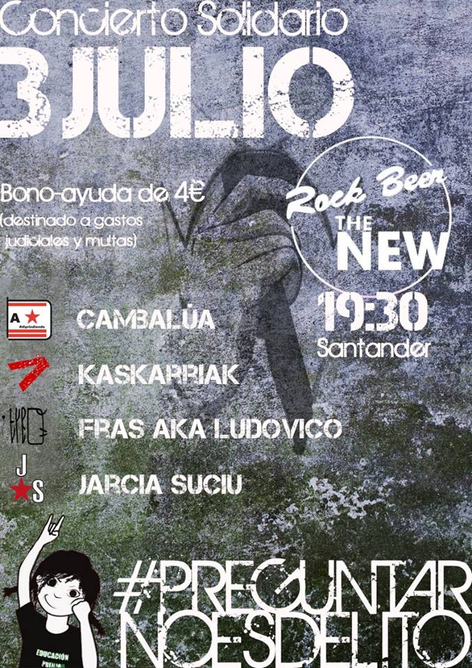 Concierto solidario con Preguntarnoesdelito en el New en Santander