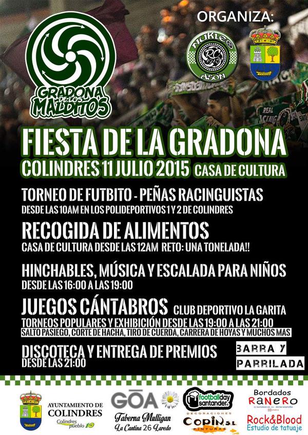 Fiesta racinguista de la gradona en Colindres