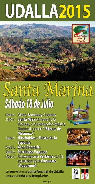 Fiestas de Santa Marina 2015 en Udalla