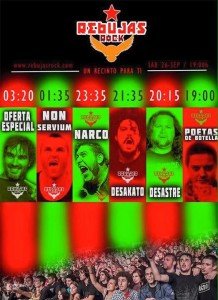 Horarios Rebujas Rock 2015