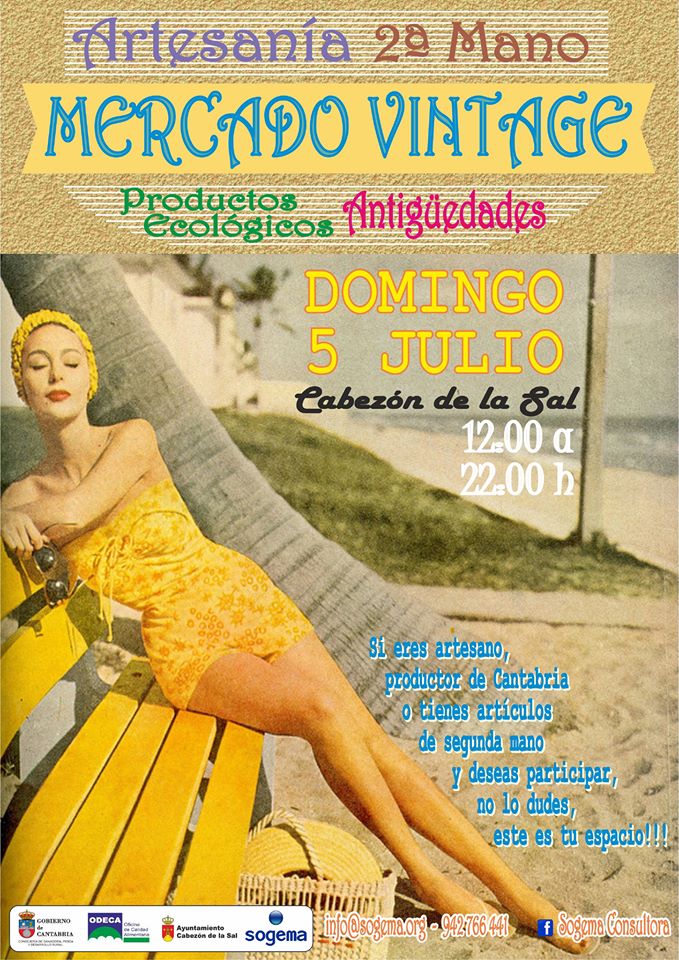 Mercado vintage en Cabezón de la Sal