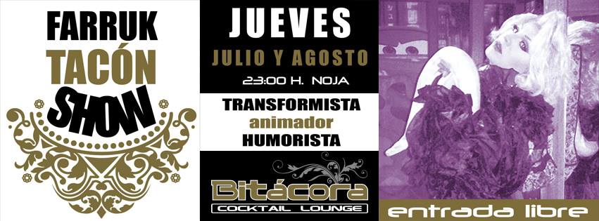 Actuación de Transformismo de Farruk Tacón en el Bitácora de Noja