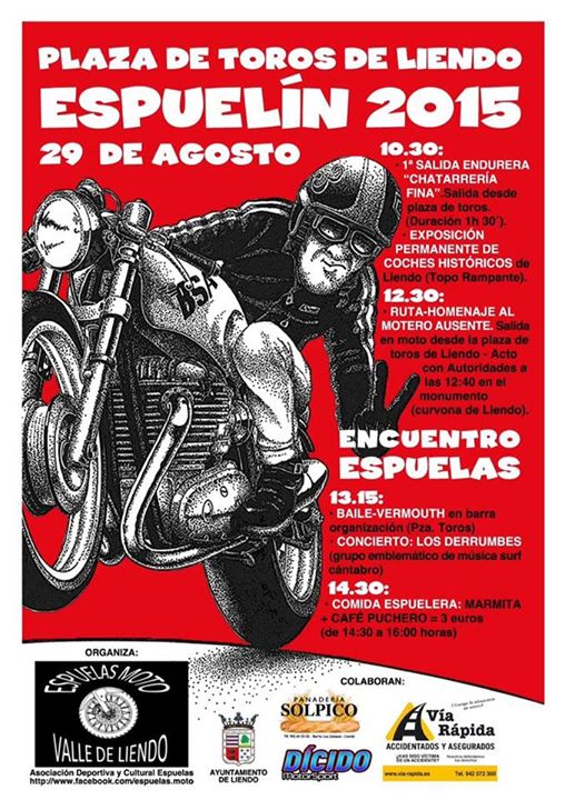 Concentración de motos en Liendo