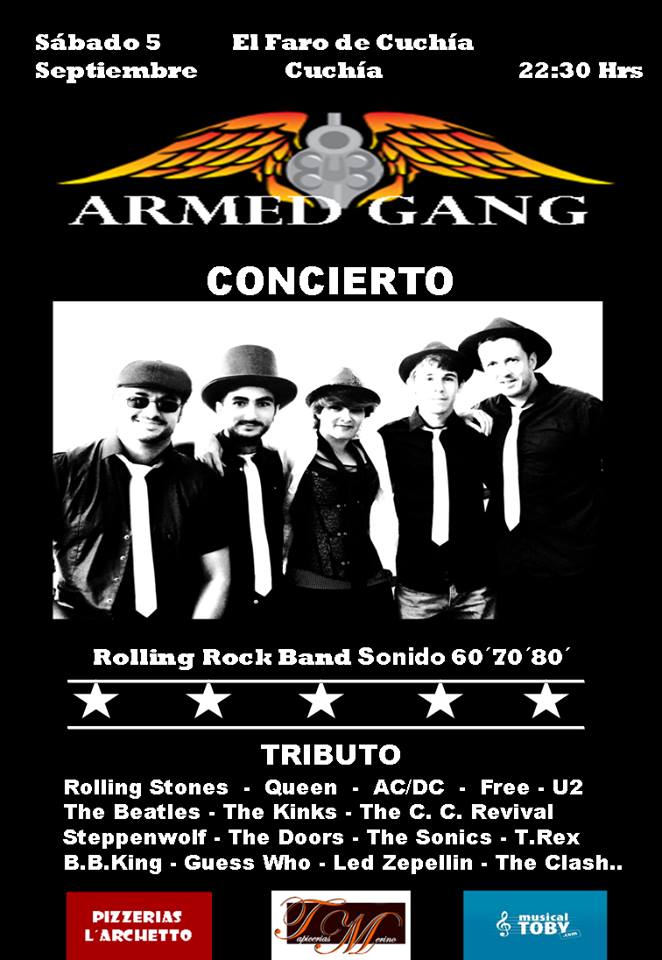 Concierto de Armed Gang en el Faro de Cuchía