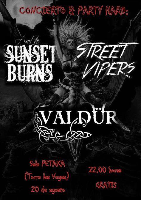 Concierto de Street Vipers, Baldur y Sunset Burns en Torrelavega