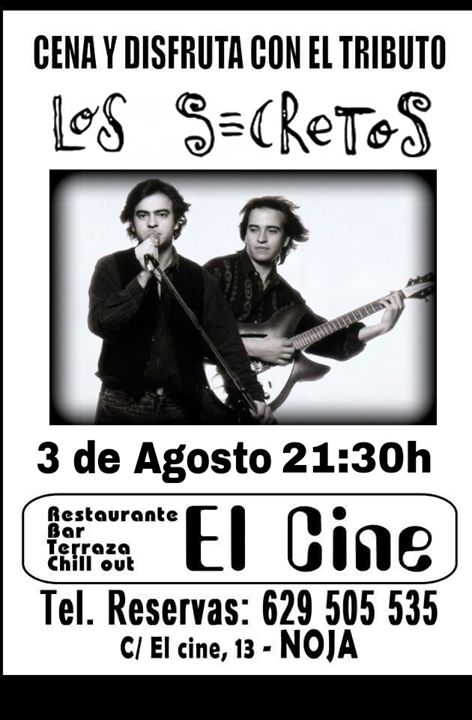 Concierto tributo a Los Secretos en El Cine de Noja