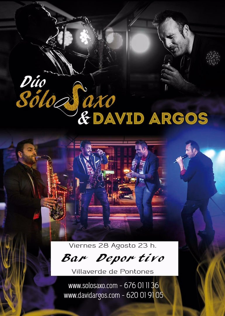 Duo Sólosaxo y David Argós en Villaverde de Pontones