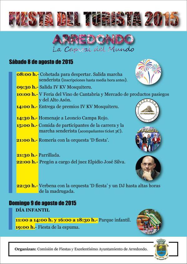 Fiesta del Turista 2015 en Arredondo