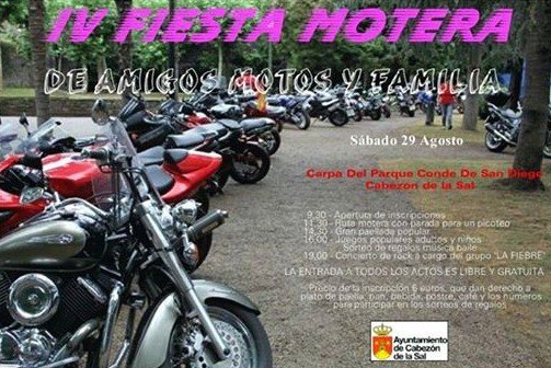 Fiesta motera en Cabezón de la Sal