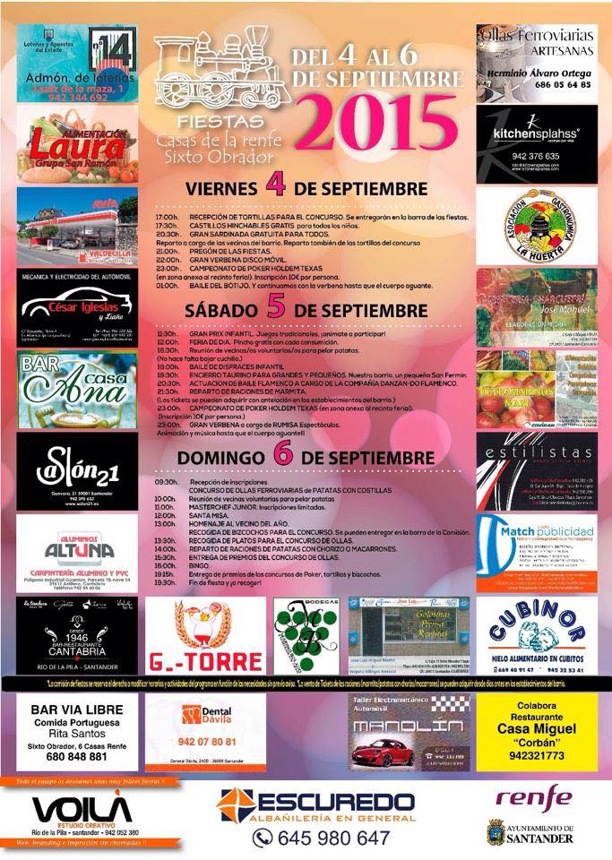 Fiestas casas de la renfe Sixto Obrador 2015